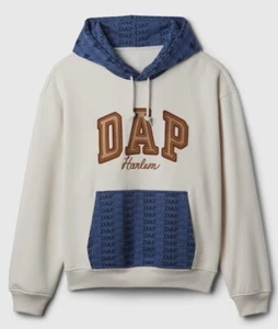 NWT Gap x DAP Colorblock Pullover Logo Hoodie Off White Size XXL - Picture 1 of 5