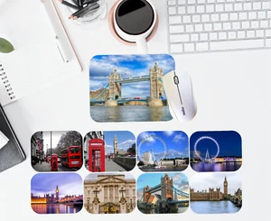 London Souvenir Mauspad Matte UK - Bus Telefonzelle Augenabdruck 22x18cm KOSTENLOSER VERSAND - Bild 1 von 11