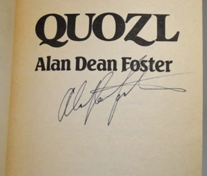 SIGNED Alan Dean Foster Quozl Mass Market Paperback Book 1989 Flip-A-Mation - Picture 1 of 8