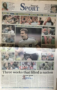 SECCIÓN DEPORTIVA TELÉGRAFO DIARIO JULIO 1996 ~ EURO 96 EDICIÓN ESPECIAL - Imagen 1 de 2