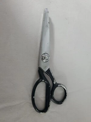 Vintage Sewing 7" Long Scissors JAPAN Pinking Shears Heavy Duty - Free Shipping  - Image 1 of 4