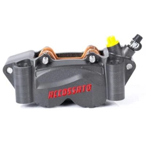 Pinza freno destra radiale Accossato ricavata CNC 108mm pastiglie ST - Picture 1 of 7