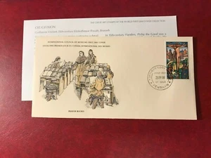 PENRHYN COOK ISLANDS 1980 FDC ICM ART VRELANT JESUS CRUCIFIXION PRAYER BOOKS - Picture 1 of 1