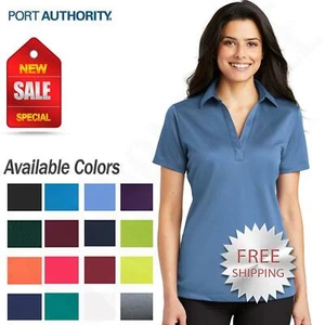 Port Authority Womens Dri-Fit SIlk Touch Performance Polo Golf Shirt M-L540 - Picture 1 of 35