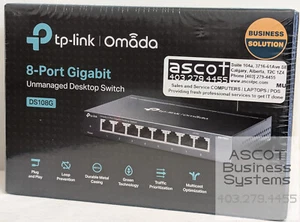 TP-Link DS108G | Omada 8-Port 10/100/1000Mbps Gigabit Unmanaged Switch BRAND NEW - Picture 1 of 6