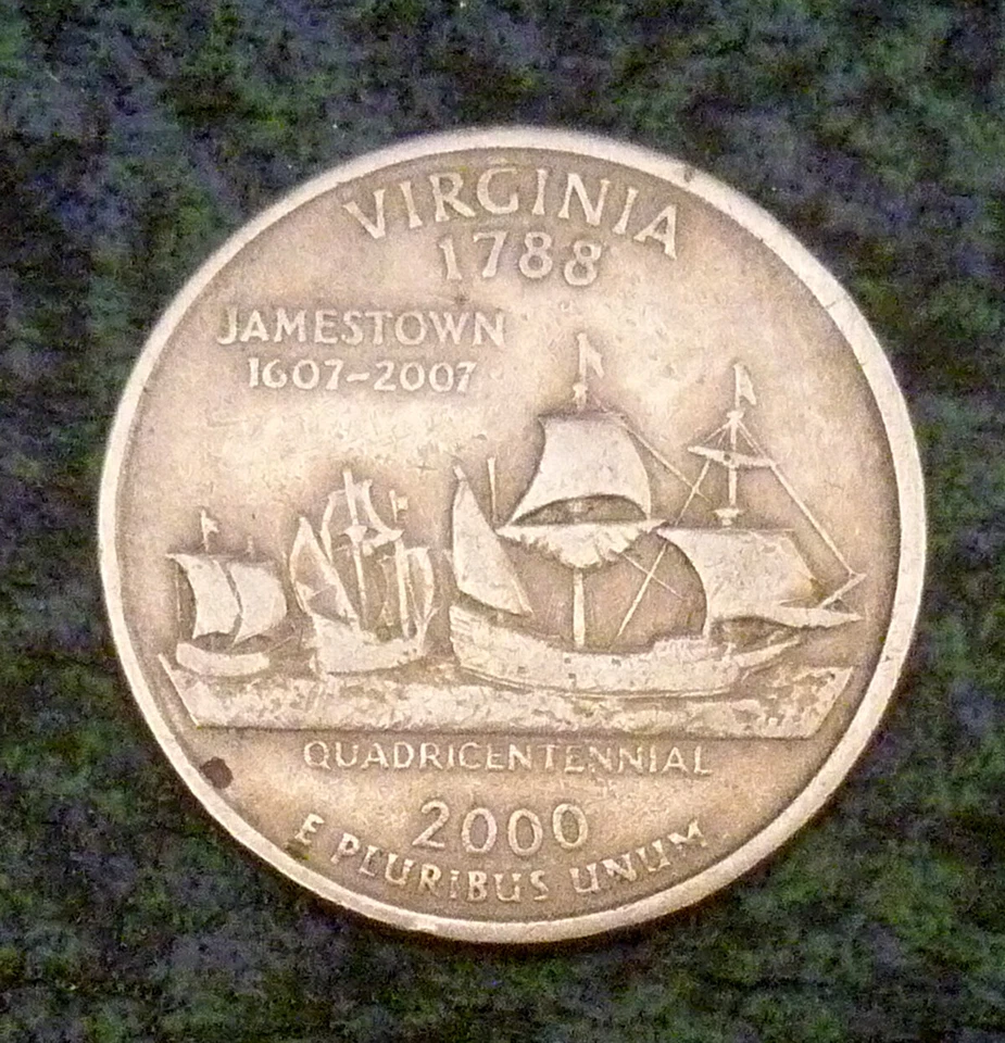 United States 2000 Millenium Quarter Dollar Virginia Mint Mark 'P' - 'VF-EF'. - Image 1 of 2