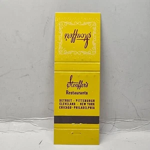 Cubierta de colección Matchbook - STOUFFER'S Restaurant Cleveland New York Chicago - Imagen 1 de 3