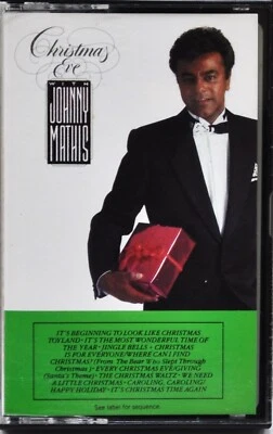 JOHNNY MATHIS  "Christmas Eve With Johnny Mathis" 1996  Cassette   CBS  PCT40447 - Image 1 of 4