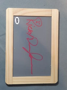Tablero de tiza firmado por Ricky Dean Logan Freddys Dead Horror autógrafo Bam certificado de autenticidad - Imagen 1 de 4