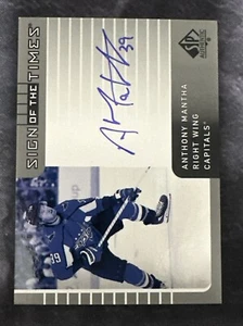 2021-22 SP Authentic Sign Of The Times '01-02 Retro SOTT1-AM Anthony Mantha Caps - Picture 1 of 2