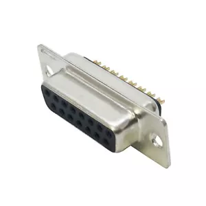 Standard Density Machined 15 Pin 'D SUB' Connector. Quality Female Solder Type - Picture 1 of 2