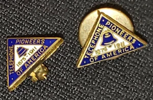 1875-1911 - TELEPHONE PIONEERS OF AMERICA - PINS (2) - J.R. GAUNT - ORIGINAL - Picture 1 of 6