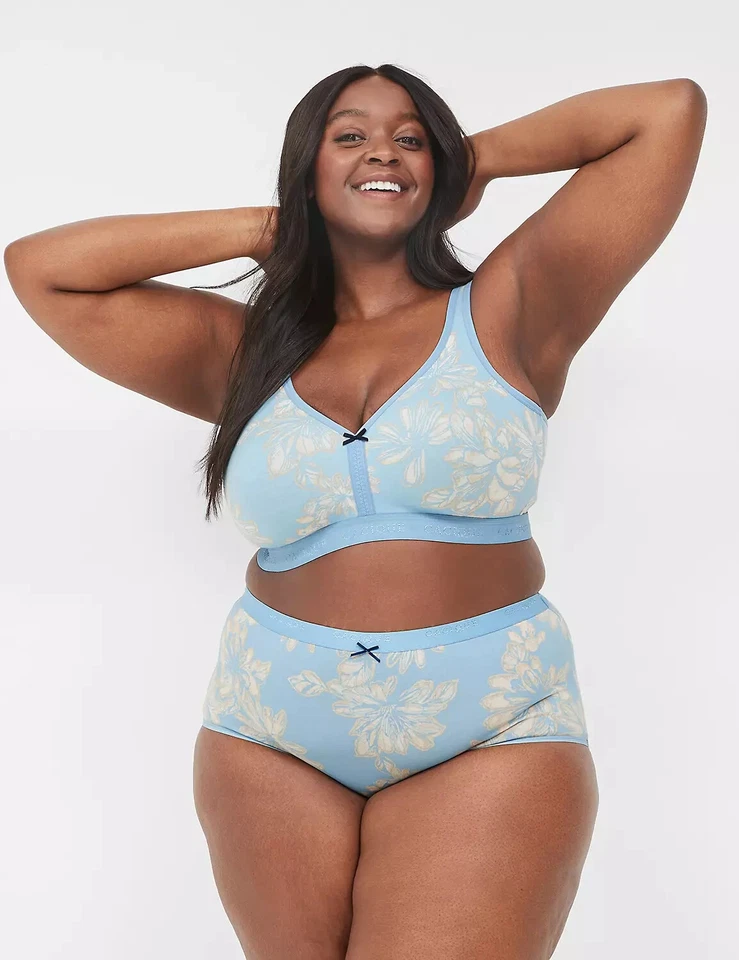 NUEVO Lane Bryant CACIQUE CACTUS FLOR GLACIAR ALGODÓN CALZONCILLO COMPLETO 26 28 Foto 1 de 2