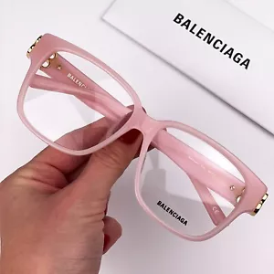 Balenciaga Everyday BB0104O 004 Pink Gold Demo Square Damen Brille NEU - Bild 1 von 11