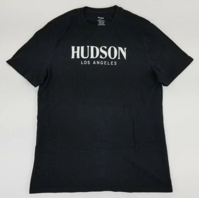 Camiseta Hudson Los Angeles Para Hombre Talla M Manga Corta Logo Spellout Diseñador B6 Foto 1 de 4