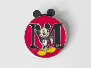 Disney Hidden Mickey Alphabet Circle M for Mickey Pin RARE - Picture 1 of 2