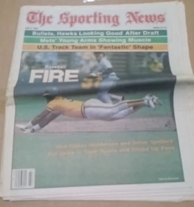 Giornale The Sporting News 2 luglio 1985 Baseball Fire, Bullets Hawks, Carl Lewis - Foto 1 di 7