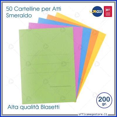 BUFFETTI SPA 50 Cartelline semplici per atti cartelle archivio senza lembi da ufficio