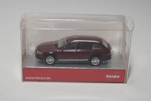 B8 1:87 HERPA AUDI A6 AVANT WAGON ALLRAD ALLROAD MAROON MIB - Picture 1 of 7
