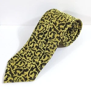 Corbata de cuello Alfani elegante de desplazamiento negro y amarillo - Imagen 1 de 5