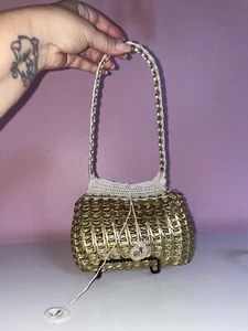 Women’s Handmade Gold Can Soda Tabs Purse - Picture 1 of 5