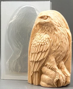 EAGLE SILICONE MOLD  for soap making and other crafts HAWK - Picture 1 of 12