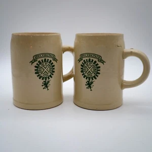 2 Vtg Lodge of St. Andrew Freemason Stoneware Beer Stein Mug .5L Made in Germany - Picture 1 of 7