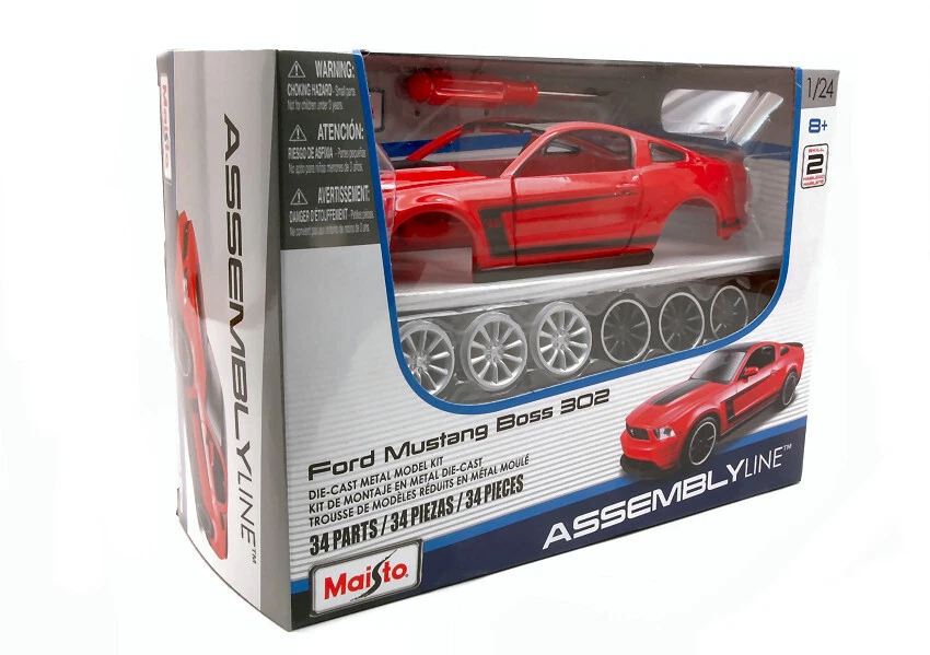 Modellino auto kit di montaggio Maisto FORD MUSTANG BOSS 302 model kit 1:24 - Immagine 1 di 1