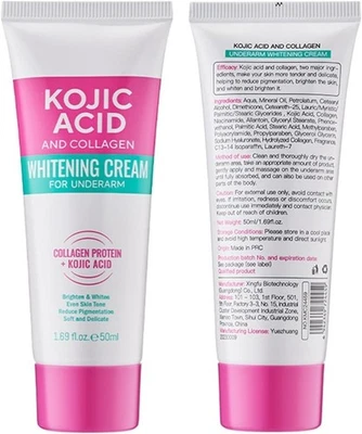 MRCUVARYAS Kojic Acid Skin Cream - Korean Whitening Care & Underarm Cream for Intimate Area