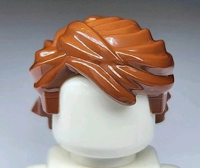 Новая деталь для волос LEGO® Minifigure Swept Back красновато-коричневый Энакин Скайуокер - Изображение 1 из 2