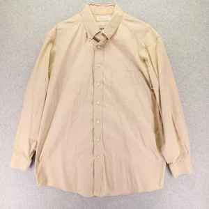Roundtree & Yorke Shirt Mens 16.5-33 Gold Label EZ Wash Fitted Pocket Button Up - Picture 1 of 6