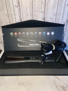 Evalectric Turbo Black Styler 1.25" Ceramic Plates Negative Ion Straightener - Picture 1 of 5