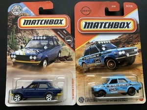 Matchbox MBX Off-Road 13/20 '70 Datsun 510 Rally Dark Blue Plus New Version Jdm - Picture 1 of 2