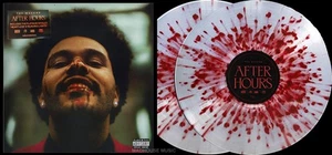 The WEEKND LP x 2 After Hours CLEAR / RED BLOOD SPLATTER VINYL Ltd Edn SEALED - Picture 1 of 16