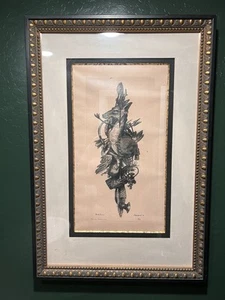 Vintage Spiel Giclée Reproduktion Druck von John Richard professionell gerahmt mattiert - Bild 1 von 6
