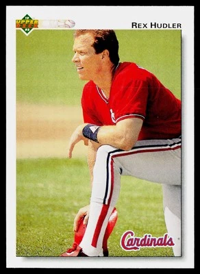 1992 Upper Deck #670 Rex Hudler St. Louis Cardinals - Image 1 of 2