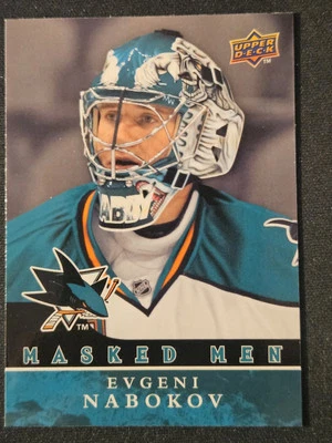 08-09 Upper Deck Evgeni Nabokov Masked Men 🚨🚨🚨 San Jose Sharks  - Image 1 of 2