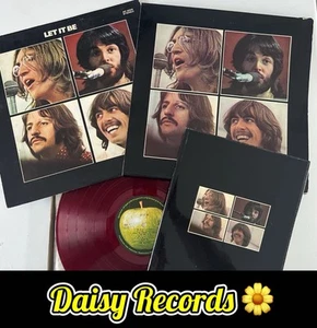 The Beatles-Let it Be 1st Japanese *Red Wax* Press PXS-1 Box Set Complete. RARE - Picture 1 of 22