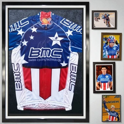 Camiseta deportiva George Hincapie 2010 BMC Nat’l Champ con marco L rara firmada nueva con etiquetas sin incluir Foto 1 de 4