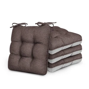 Memory Foam Chair Cushions Set of 4, Outdoor/Indoor Chair Pads for Dining Cha... - Picture 1 of 7