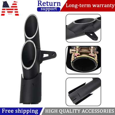 For Yamaha YZF-R6 Motorcycle Dual-outlet Exhaust Tail Pipe Muffler - Image 1 of 4