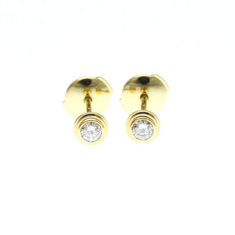 Cartier D'Amour SM Piercings Diamond Yellow Gold (18K) Stud Earrin... BF587676 - Image 1 of 1
