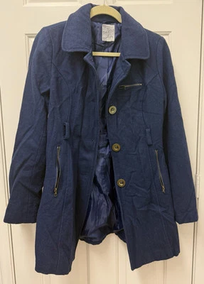 Тюль гороха пальто синий пальто, куртки и жилеты для женщин размер L - Изображение 1 из 4