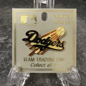 Vintage MLB LA Dodgers 1985 Trading Pin on Plastic Card Back By Peter David - Picture 1 of 3