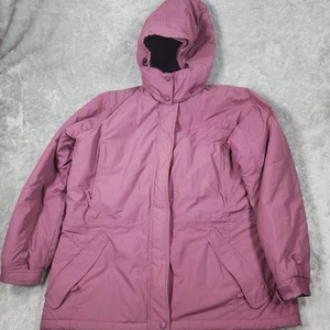 LL Bean Jacke Damen Large Lila Kapuze Thermo Parka Mantel Winter Outdoor - Bild 1 von 19