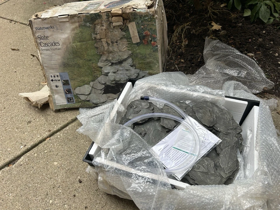 Slate Cascades Natural Rock Indoor/Outdoor Fountain - Image 1 of 3