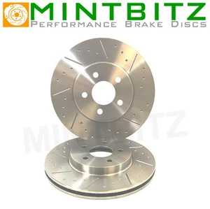 Dischi freno anteriori forati scanalati Golf Mk5 R32 3.2 Scirocco R 2.0 TFsi 345mm - Foto 1 di 1