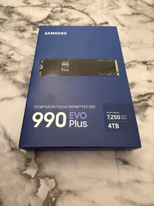 SAMSUNG 990 EVO Plus 4TB PCIe NVMe M.2 2280 SSD MZ-V9S4T0B/AM Sealed - Afbeelding 1 van 2