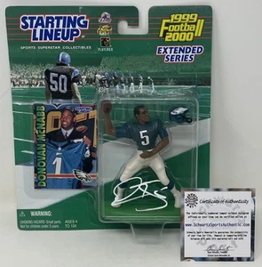 Figura de alineación inicial de Donovan McNabb 1999 Philadelphia Eagles NFL Schwartz certificado de autenticidad - Imagen 1 de 10