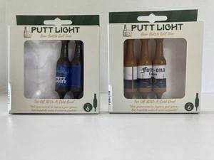 Putt Light Beer Bottle Plastic Golf Tees 7 Pack Fore-ona Novelty New Open Box - Picture 1 of 13